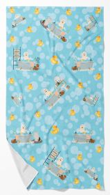 Great Pyrenese in Bathtub Bath Towel Large Oversized Plush Fitness Body Towel, Ultra Soft Absorbent Quick Drying, 42"L x 24"W
