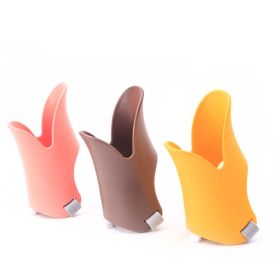 Pet Muzzle Pet Silicone Dog Muzzle Paper Pack Dog Muzzle Dog Muzzle (Color: Yellow, size: L)