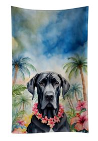 Great Dane Luau Kitchen Towel Dish Cloths Guest Hand Towel Decorative Bathroom Towel for Face,Tea, Dishcloth, Kitchen and Bath (Default: Default)
